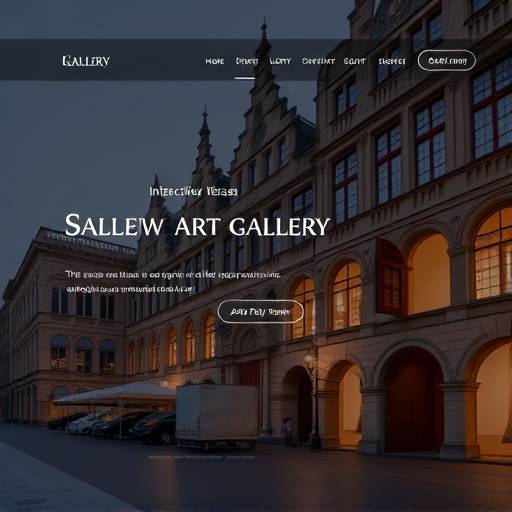 Ontwerp van een interactieve bedrijfswebsite voor een kunstgalerie in Maastricht