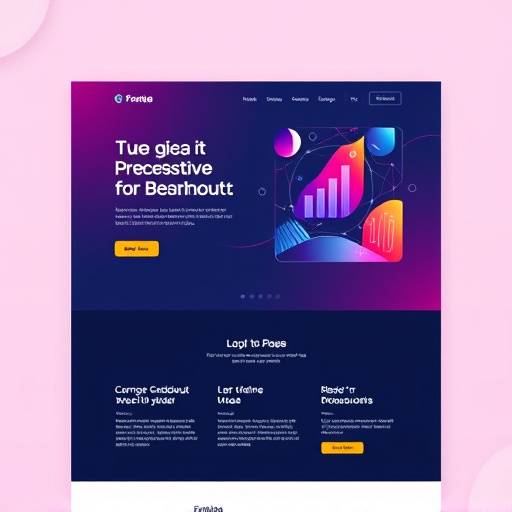 Voorbeeld van een bedrijfswebsite voor een technologie startup